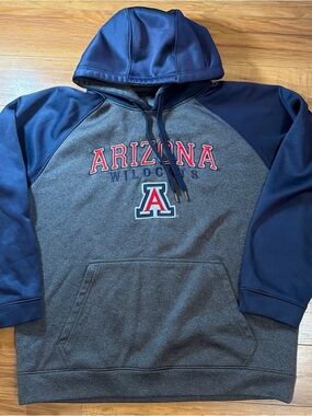 University Of Arizona Wildcats Hoodie Sweatshirt Mens XL Gray Pocket NO SIZE TAG